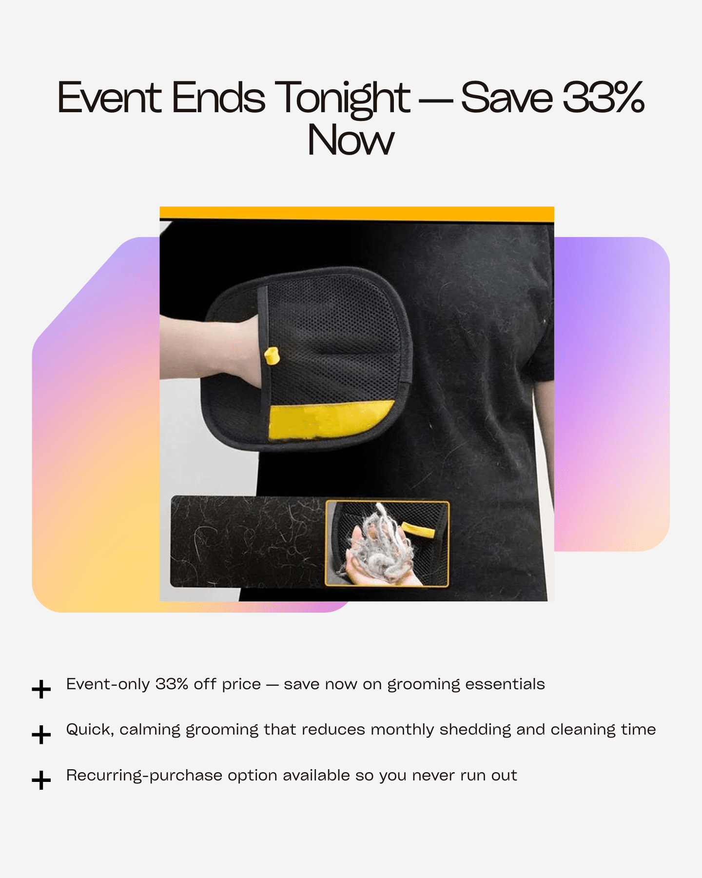 Tender Touch™ Grooming & Massage Glove 🐾 - purevia